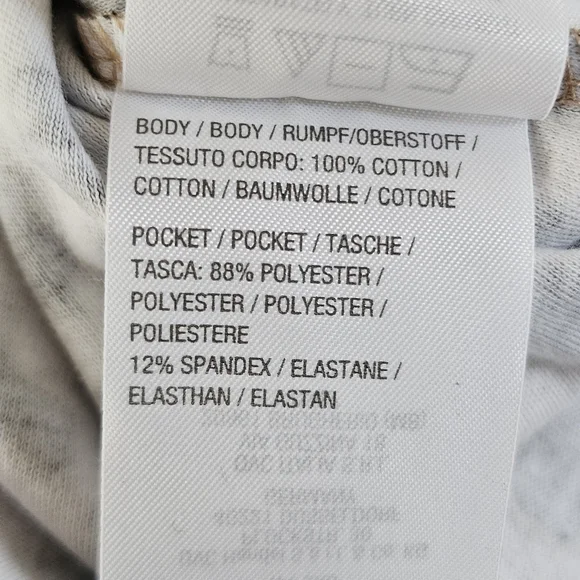 NWT Quacker Factory Leopard Print Top With Rhinestone Pocket, Long Sleeves, 2X - Picture 12 of 13